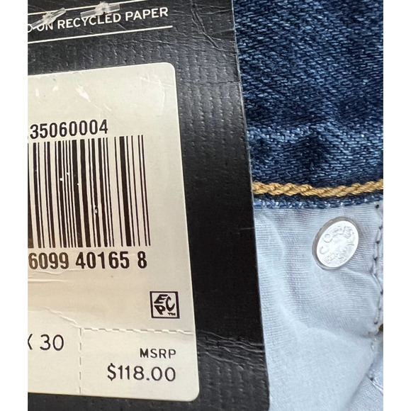 Levi's Premium Women 80s Mom Zip Fly High Rise Tapered Leg Jeans 26x30 Blue NWT - Picture 12 of 15